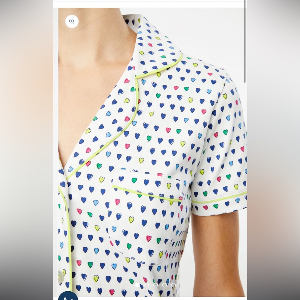 Roller Rabbit Pop Hearts Polo Pajama Set